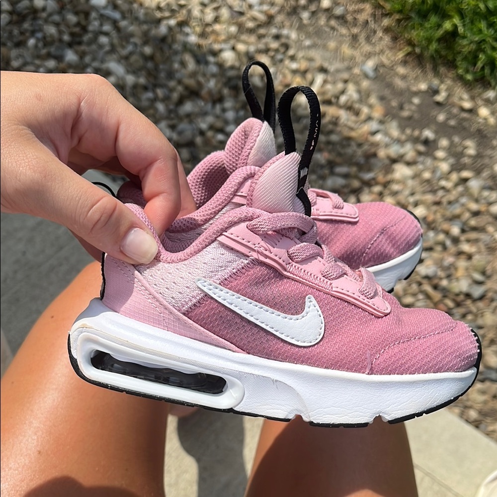 Nike Pink and White Air Max Sneakers